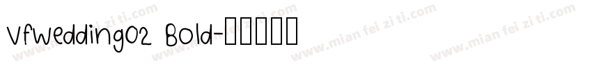 VfWedding02 Bold字体转换